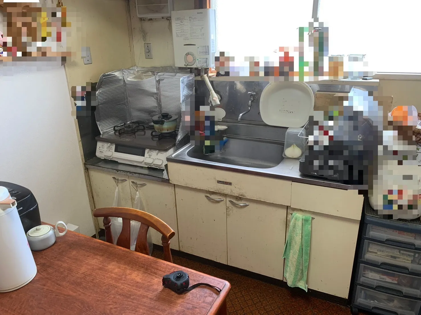 床のブカつき改善＆水まわり交換　5日間で爽やかリフレッシュ✨   【川西市：マンションリフォーム工事】①